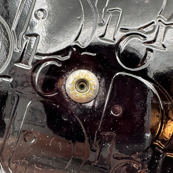 Dior Black Embossed Wallet - Picture 3 of 10